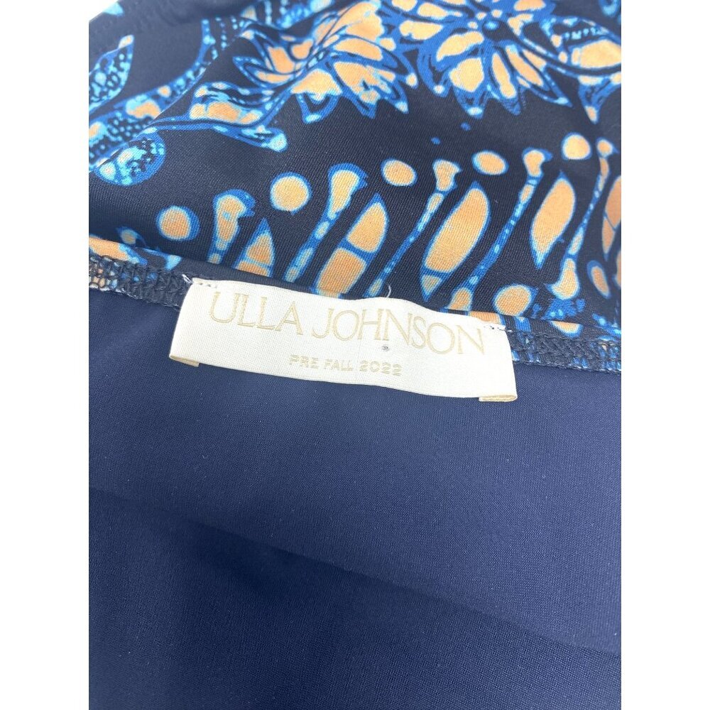 Ulla Johnson NWT Dani Bikini Bottom Pattern Azure Size Small Tropical  B21 - Picture 9 of 14